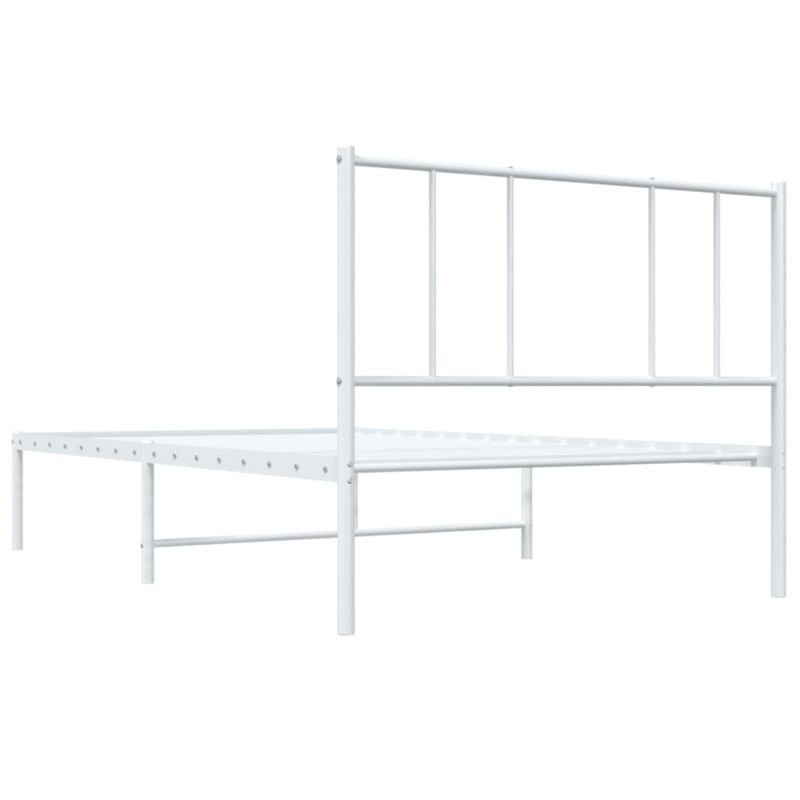 Sengeram VidaXL Klassisk Hvid med Gavl 196x80x90 cm