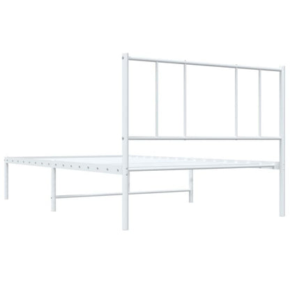 Sengeram VidaXL Klassisk Hvid med Gavl 196x80x90 cm
