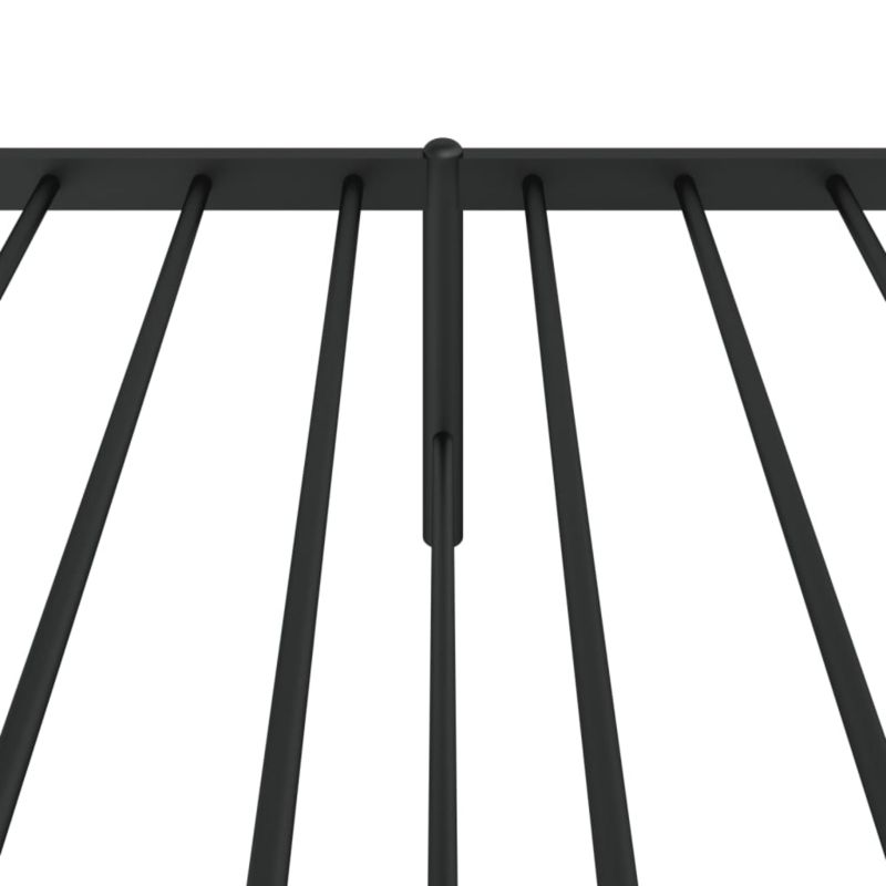 Sengebund af metal klassisk sort 196x79,5x90,5 cm