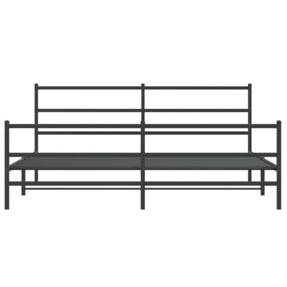 Sengeram 180x200 cm Sort Stål
