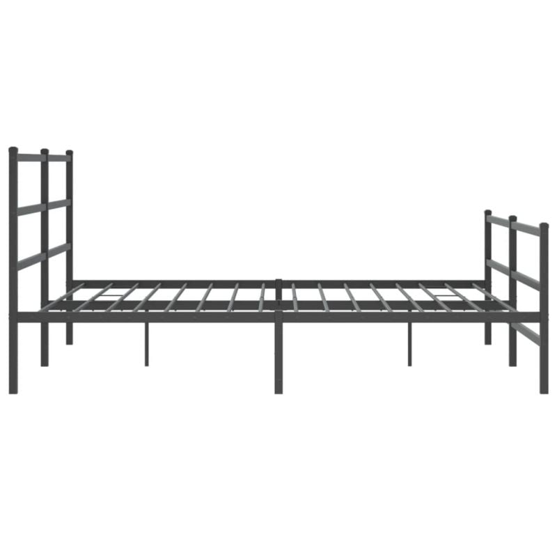 Sengeram 180x200 cm Sort Stål