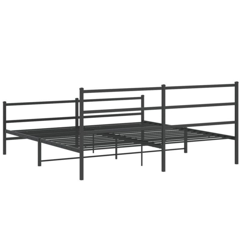 Sengeram 180x200 cm Sort Stål