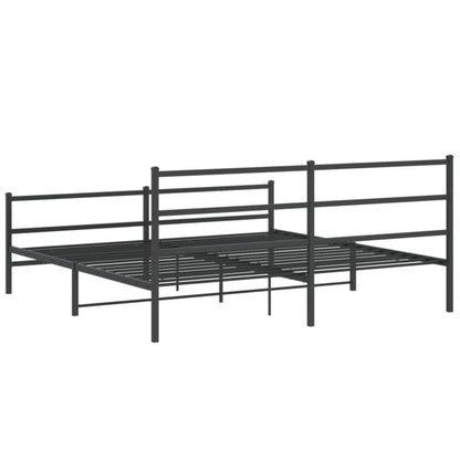 Sengeram 180x200 cm Sort Stål
