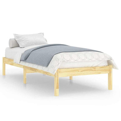 Sengeramme 75x190 cm Fyrretræ Brun