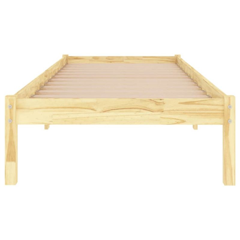 Sengeramme 75x190 cm Fyrretræ Brun
