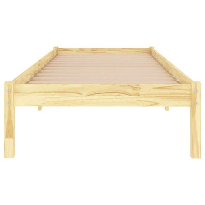 Sengeramme 75x190 cm Fyrretræ Brun