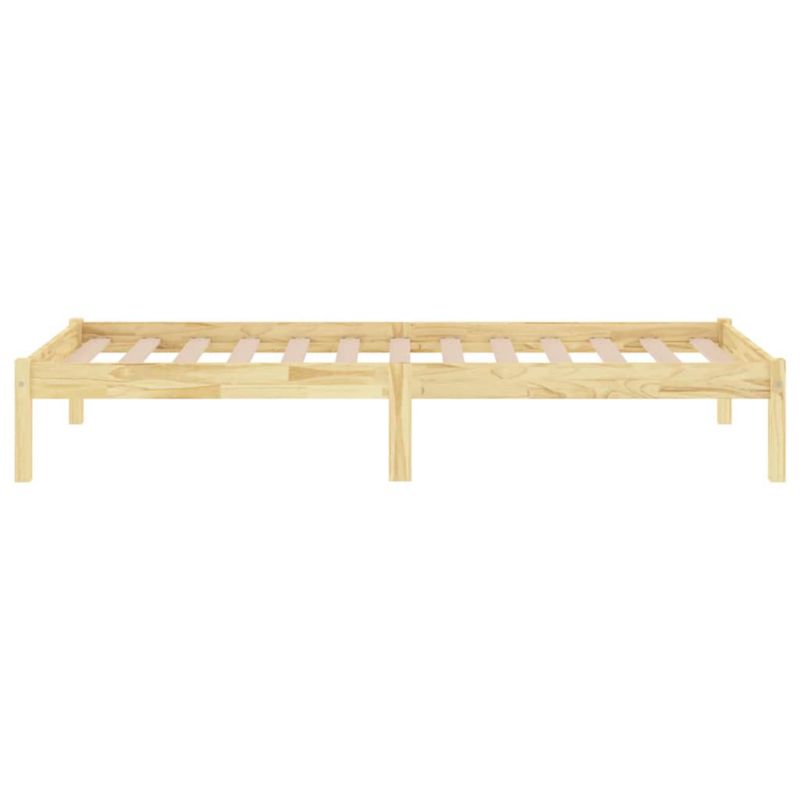 Sengeramme 75x190 cm Fyrretræ Brun