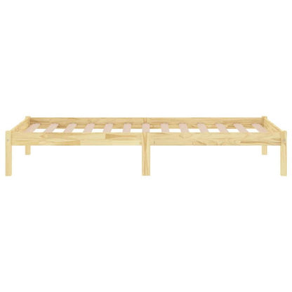 Sengeramme 75x190 cm Fyrretræ Brun