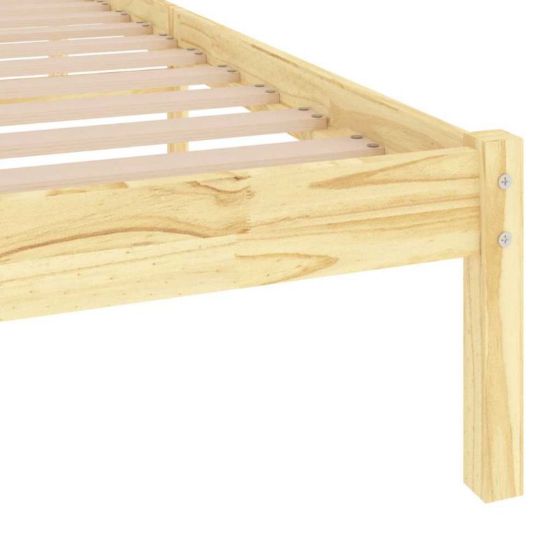 Sengeramme 75x190 cm Fyrretræ Brun