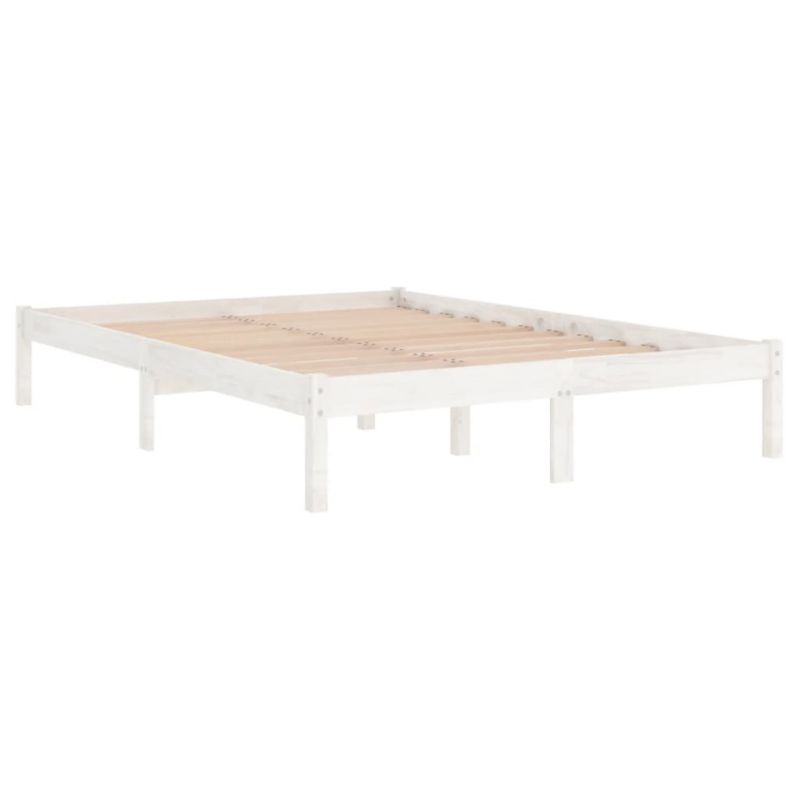 Sengebund VidaXL Træ Hvid 200x200 cm