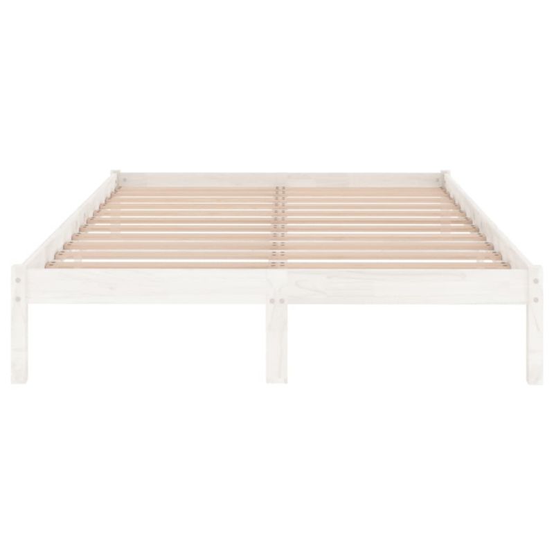 Sengebund VidaXL Træ Hvid 200x200 cm