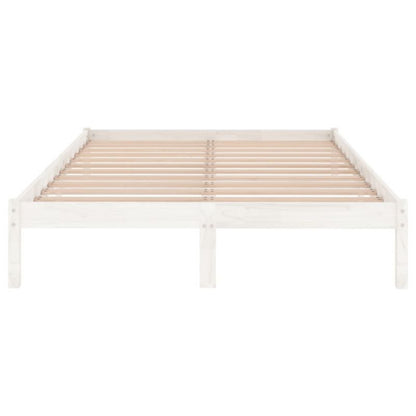 Sengebund VidaXL Træ Hvid 200x200 cm