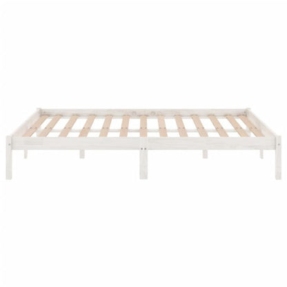 Sengebund VidaXL Træ Hvid 200x200 cm