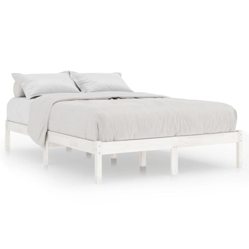 Sengeram VidaXL Lite Fyrretræ Hvid 180x200 cm