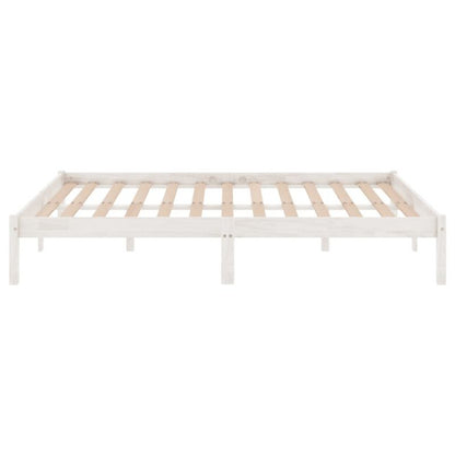 Sengeram VidaXL Lite Fyrretræ Hvid 180x200 cm