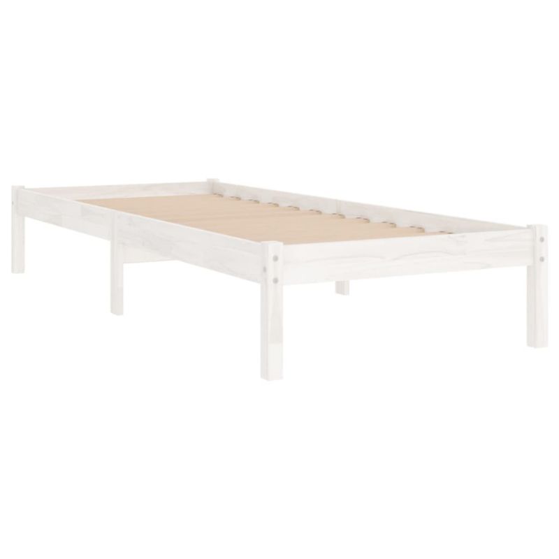 Sengeram VidaXL Lite 75x190 cm Hvid Fyrretræ