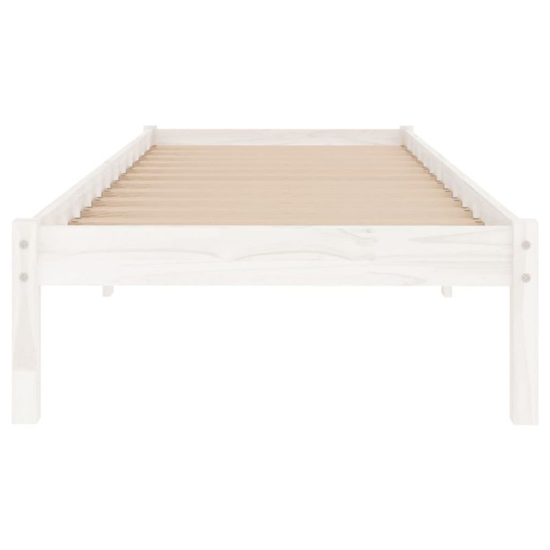 Sengeram VidaXL Lite 75x190 cm Hvid Fyrretræ