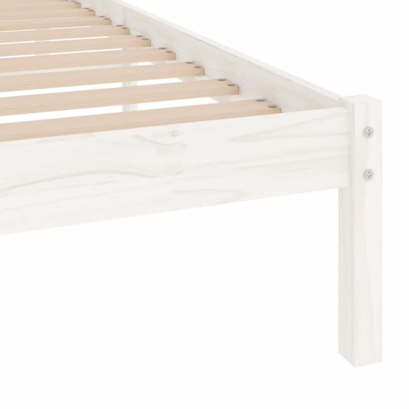 Sengeram VidaXL Lite 75x190 cm Hvid Fyrretræ
