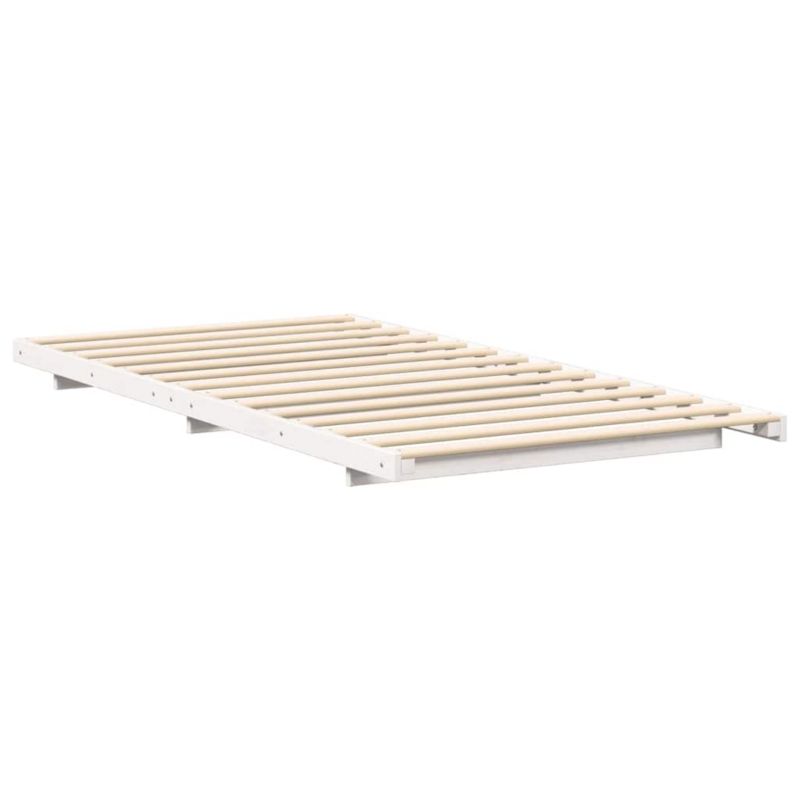 Sengeram 100x200 cm Hvid Fyrretræ WM-873086