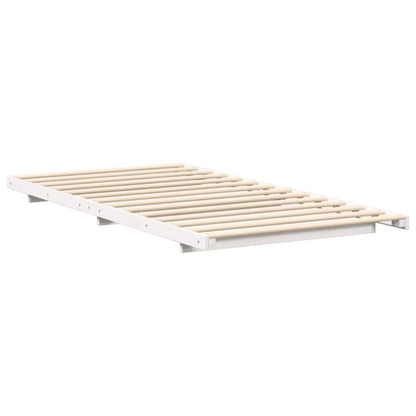 Sengeram 100x200 cm Hvid Fyrretræ WM-873086