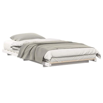 Sengeram 100x200 cm Hvid Fyrretræ WM-873086