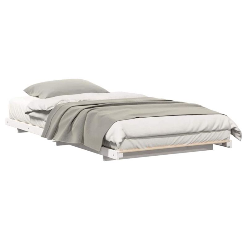 Sengeram 100x200 cm Hvid Fyrretræ WM-873086