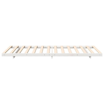 Sengeram 100x200 cm Hvid Fyrretræ WM-873086
