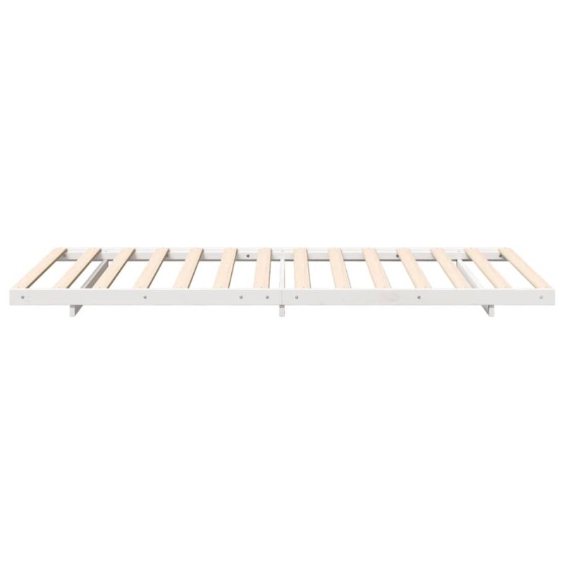 Sengeram 100x200 cm Hvid Fyrretræ WM-873086