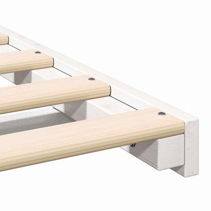 Sengeram 100x200 cm Hvid Fyrretræ WM-873086