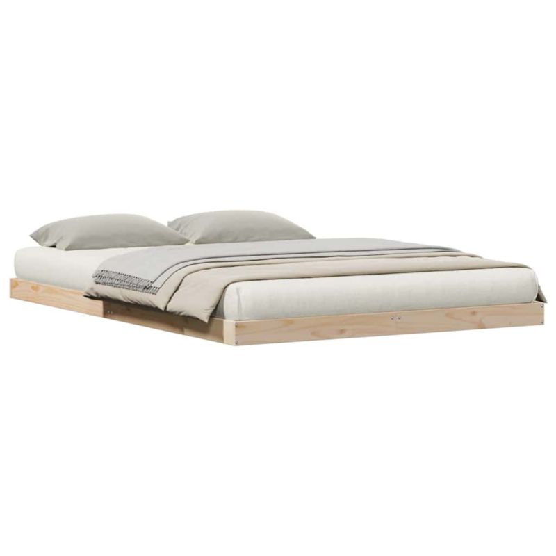 Sengeramme 140x200 cm Naturlig Fyrretræ WM-869752