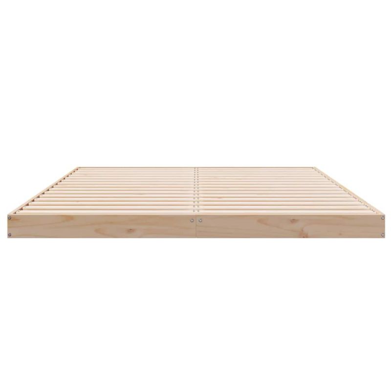 Sengeramme 140x200 cm Naturlig Fyrretræ WM-869752