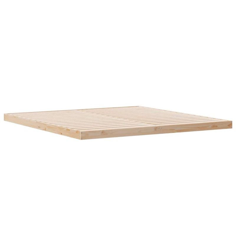 Sengeram 180x200 cm Naturlig Fyrretræ WM-869756