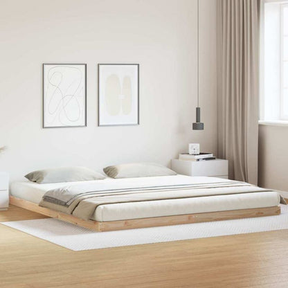 Sengeram 180x200 cm Naturlig Fyrretræ WM-869756