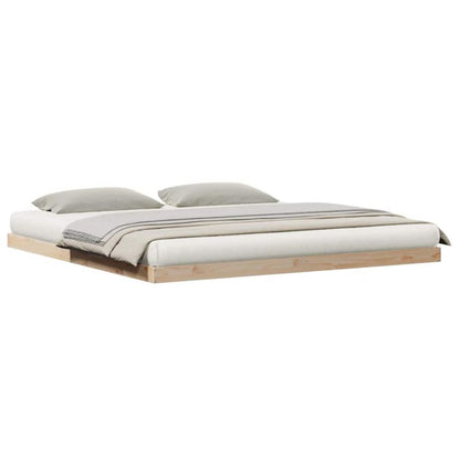 Sengeram 180x200 cm Naturlig Fyrretræ WM-869756