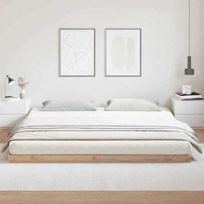 Sengeram 180x200 cm Naturlig Fyrretræ WM-869756