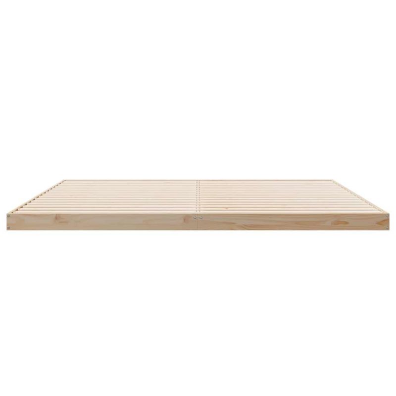 Sengeram 180x200 cm Naturlig Fyrretræ WM-869756