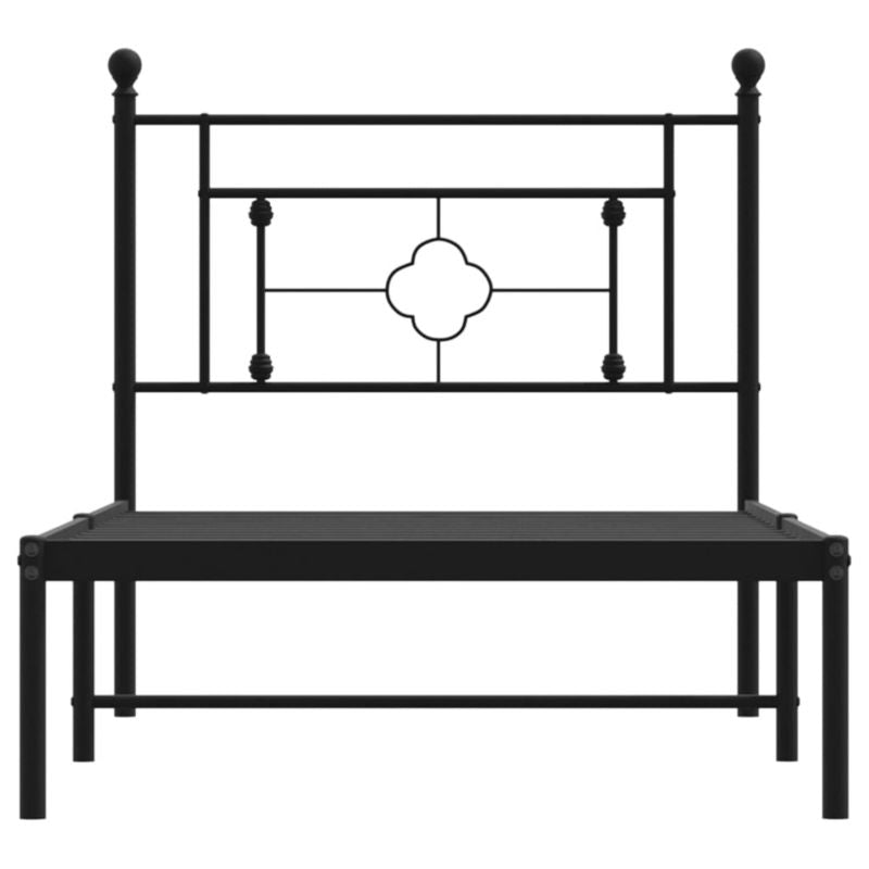 Sengeram 90x200 cm Sort Stål WM-374332