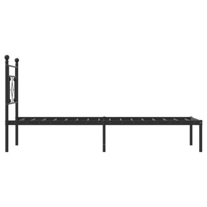 Sengeram 90x200 cm Sort Stål WM-374332