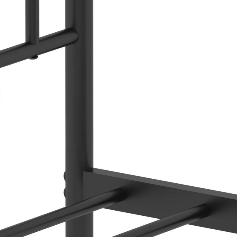 Sengeram 90x200 cm Sort Stål WM-374332