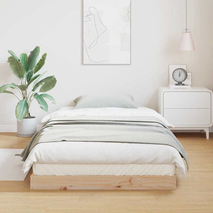 Sengeram 90x200 cm Naturlig Fyrretræ WM-869748