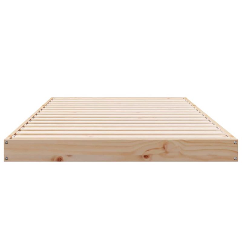 Sengeram 90x200 cm Naturlig Fyrretræ WM-869748