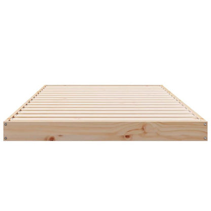 Sengeram 90x200 cm Naturlig Fyrretræ WM-869748