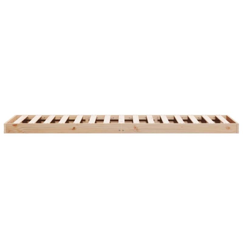Sengeram 90x200 cm Naturlig Fyrretræ WM-869748