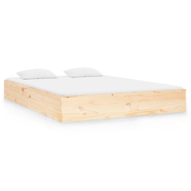 Sengebund VidaXL Lite Fyrretræ Stabil Konstruktion 135x190 cm