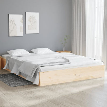 Sengebund VidaXL Lite Fyrretræ Stabil Konstruktion 135x190 cm