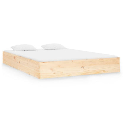 Sengebund VidaXL Lite Fyrretræ Stabil Konstruktion 135x190 cm