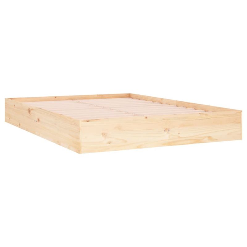 Sengebund VidaXL Lite Fyrretræ Stabil Konstruktion 135x190 cm