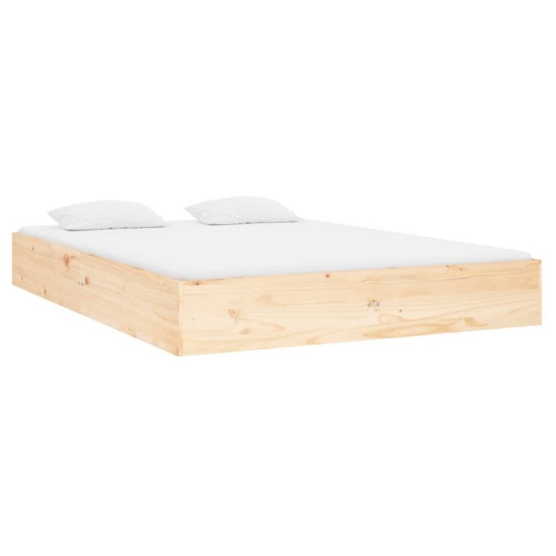 Sengebund VidaXL Lite Fyrretræ Stabil Konstruktion 135x190 cm