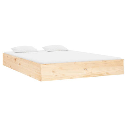 Sengebund VidaXL Lite Fyrretræ Stabil Konstruktion 135x190 cm