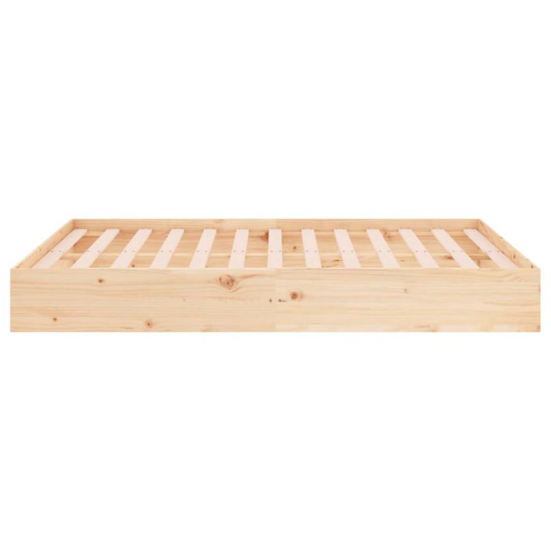 Sengebund VidaXL Lite Fyrretræ Stabil Konstruktion 135x190 cm